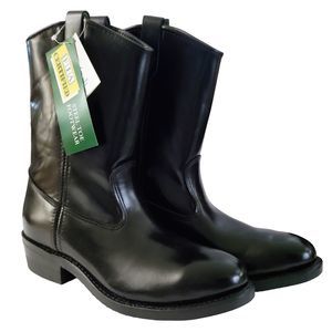 Iron Age Steel Toe Safety Footwear Black Leather Work Boot 635 Mens Size 10 D